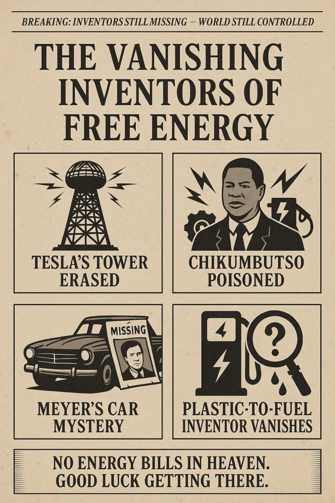 They silenced real free energy inventions to protect profit. Discover the inventors they buried, and the truth they fear most. Blinkers off.