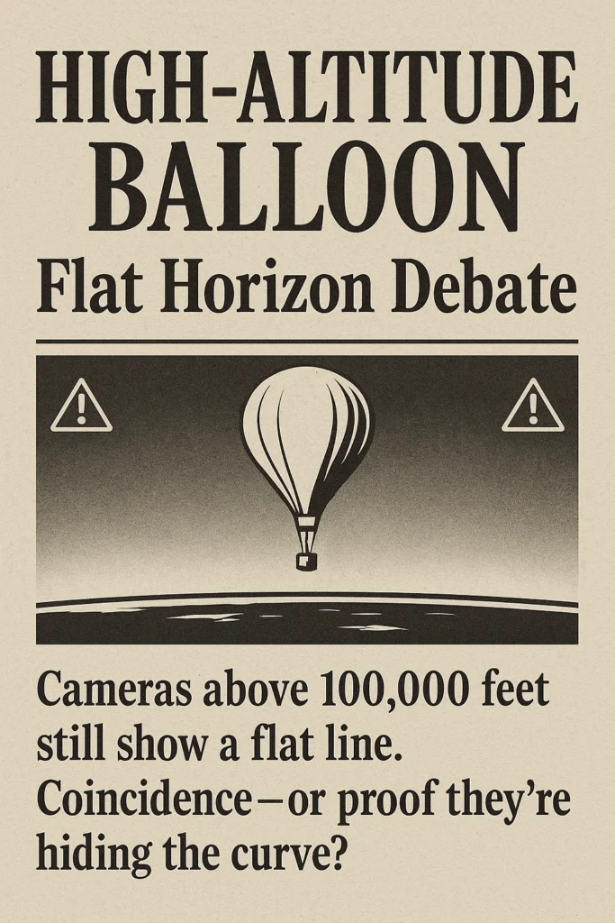Does high-altitude balloon footage show a curve or a flat horizon? Discover why this simple test fuels such big questions. A must read.