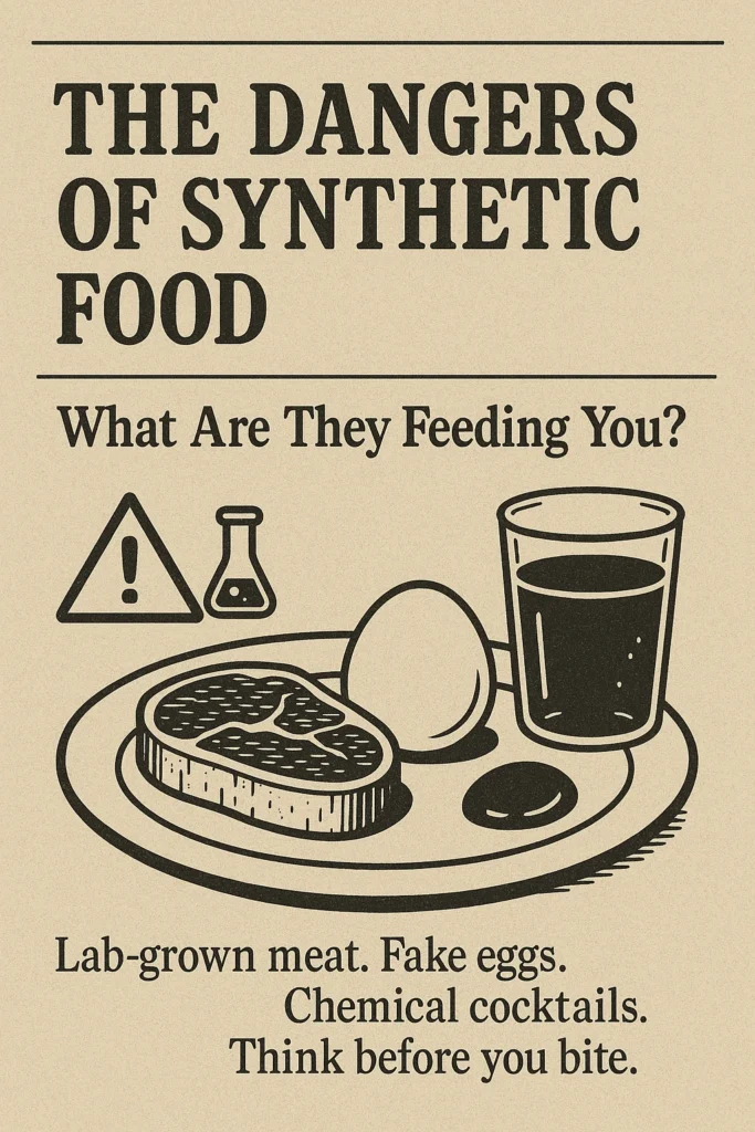 Discover the hidden dangers of synthetic food, who controls the food chain, and how it affects your body, mind, and freedom. Read more here...